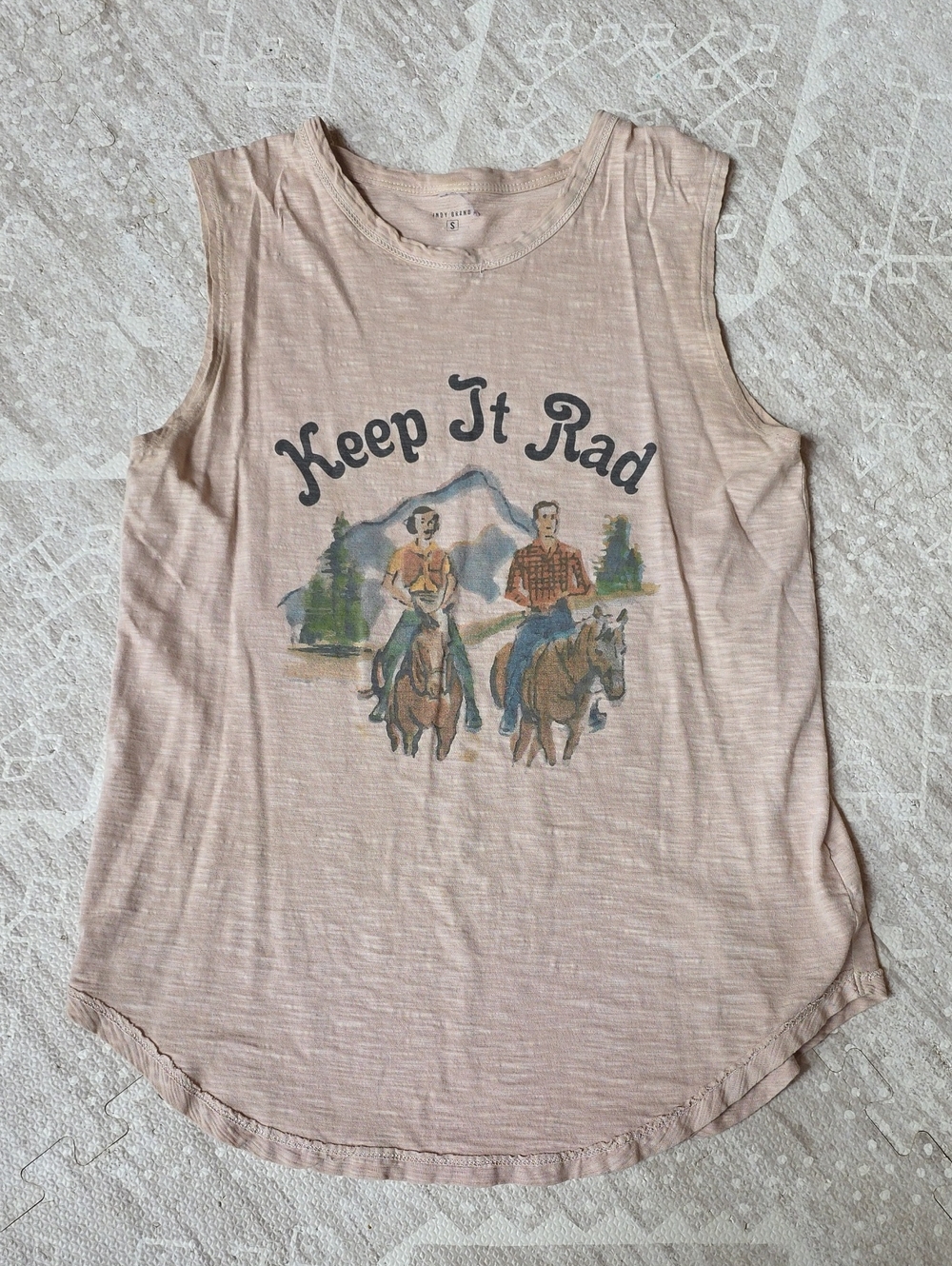 Keep It Rad graphic tank